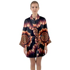 Digital Art Art Artwork Abstract Long Sleeve Satin Kimono