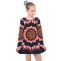 Digital Art Art Artwork Abstract Kids  Long Sleeve Dress View1