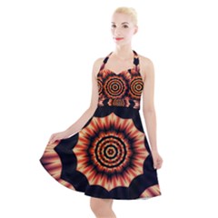 Digital Art Art Artwork Abstract Halter Party Swing Dress  by Jancukart