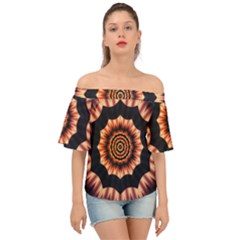 Digital Art Art Artwork Abstract Off Shoulder Short Sleeve Top