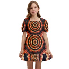 Digital Art Art Artwork Abstract Kids  Short Sleeve Dolly Dress