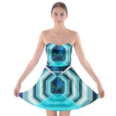 Space Ship Sci Fi Fantasy Science Strapless Bra Top Dress