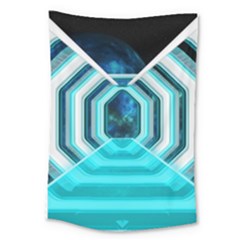 Space Ship Sci Fi Fantasy Science Large Tapestry by Jancukart