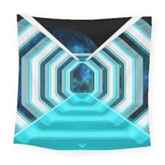 Space Ship Sci Fi Fantasy Science Square Tapestry (large)