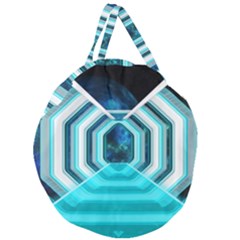 Space Ship Sci Fi Fantasy Science Giant Round Zipper Tote