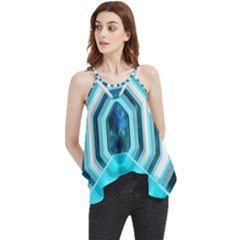 Space Ship Sci Fi Fantasy Science Flowy Camisole Tank Top