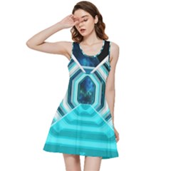 Space Ship Sci Fi Fantasy Science Inside Out Racerback Dress