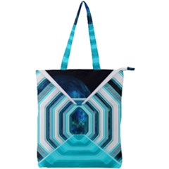 Space Ship Sci Fi Fantasy Science Double Zip Up Tote Bag