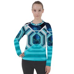 Space Ship Sci Fi Fantasy Science Women s Pique Long Sleeve Tee