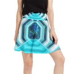 Space Ship Sci Fi Fantasy Science Waistband Skirt