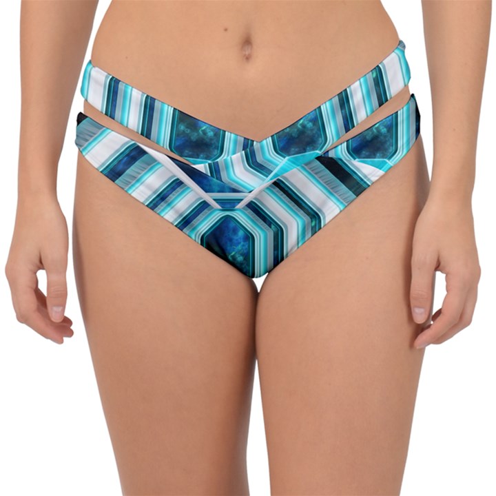 Space Ship Sci Fi Fantasy Science Double Strap Halter Bikini Bottom