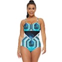 Space Ship Sci Fi Fantasy Science Retro Full Coverage Swimsuit View1