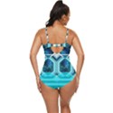 Space Ship Sci Fi Fantasy Science Retro Full Coverage Swimsuit View4