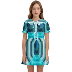 Space Ship Sci Fi Fantasy Science Kids  Sweet Collar Dress