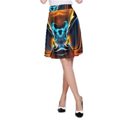 Duck-crazy-duck-abstract A-line Skirt