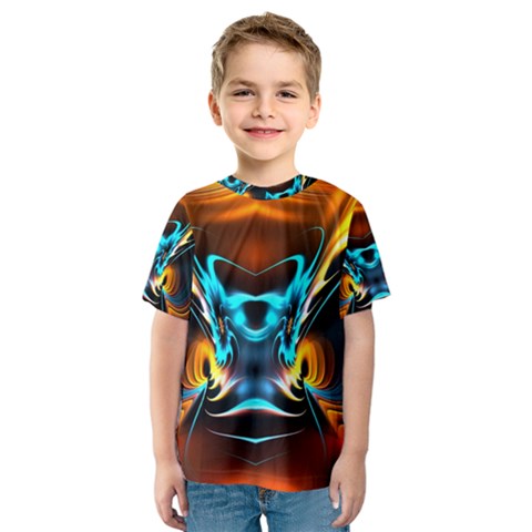 Duck-crazy-duck-abstract Kids  Sport Mesh Tee by Jancukart