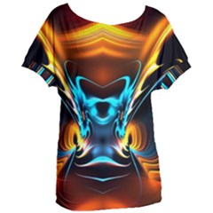 Duck-crazy-duck-abstract Women s Oversized Tee