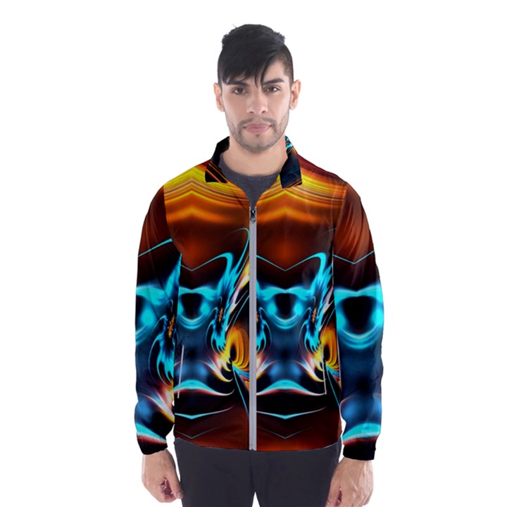 Duck-crazy-duck-abstract Men s Windbreaker