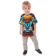 Duck-crazy-duck-abstract Kids  Raglan Tee