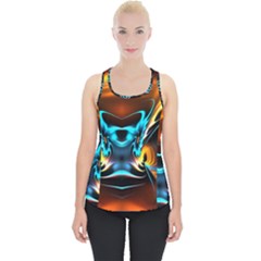 Duck-crazy-duck-abstract Piece Up Tank Top