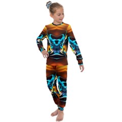 Duck-crazy-duck-abstract Kids  Long Sleeve Set  by Jancukart