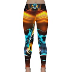 Duck-crazy-duck-abstract Lightweight Velour Classic Yoga Leggings