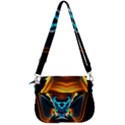 Duck-crazy-duck-abstract Saddle Handbag View3