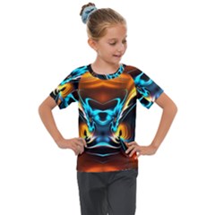 Duck-crazy-duck-abstract Kids  Mesh Piece Tee