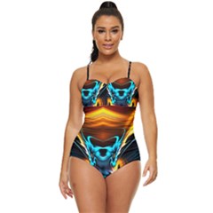 Duck-crazy-duck-abstract Retro Full Coverage Swimsuit by Jancukart