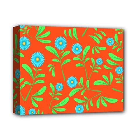 Background-texture-seamless-flowers Deluxe Canvas 14  X 11  (stretched)