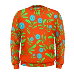 Background-texture-seamless-flowers Men s Sweatshirt