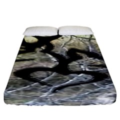 Black Love Browning Deer Camo Fitted Sheet (california King Size) by Jancukart