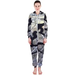 Black Love Browning Deer Camo Hooded Jumpsuit (ladies) by Jancukart