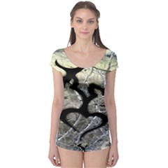 Black Love Browning Deer Camo Boyleg Leotard 