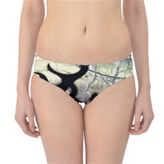 Black Love Browning Deer Camo Hipster Bikini Bottoms