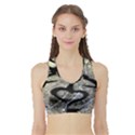 Black Love Browning Deer Camo Sports Bra with Border View1