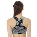 Black Love Browning Deer Camo Sports Bra with Border View2