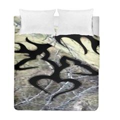 Black Love Browning Deer Camo Duvet Cover Double Side (full/ Double Size)