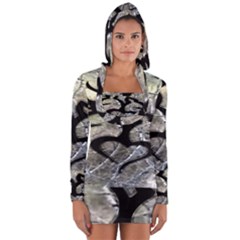 Black Love Browning Deer Camo Long Sleeve Hooded T-shirt by Jancukart