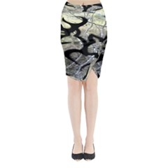 Black Love Browning Deer Camo Midi Wrap Pencil Skirt by Jancukart