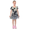 Black Love Browning Deer Camo Kids  Short Sleeve Velvet Dress View1