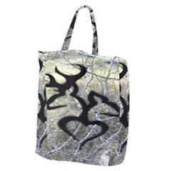 Black Love Browning Deer Camo Giant Grocery Tote