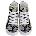 Black Love Browning Deer Camo Kids  Hi-Top Skate Sneakers View1