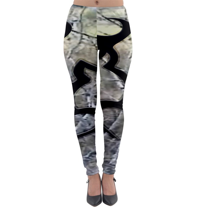 Black Love Browning Deer Camo Lightweight Velour Leggings