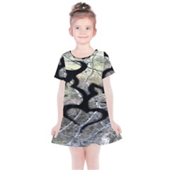 Black Love Browning Deer Camo Kids  Simple Cotton Dress