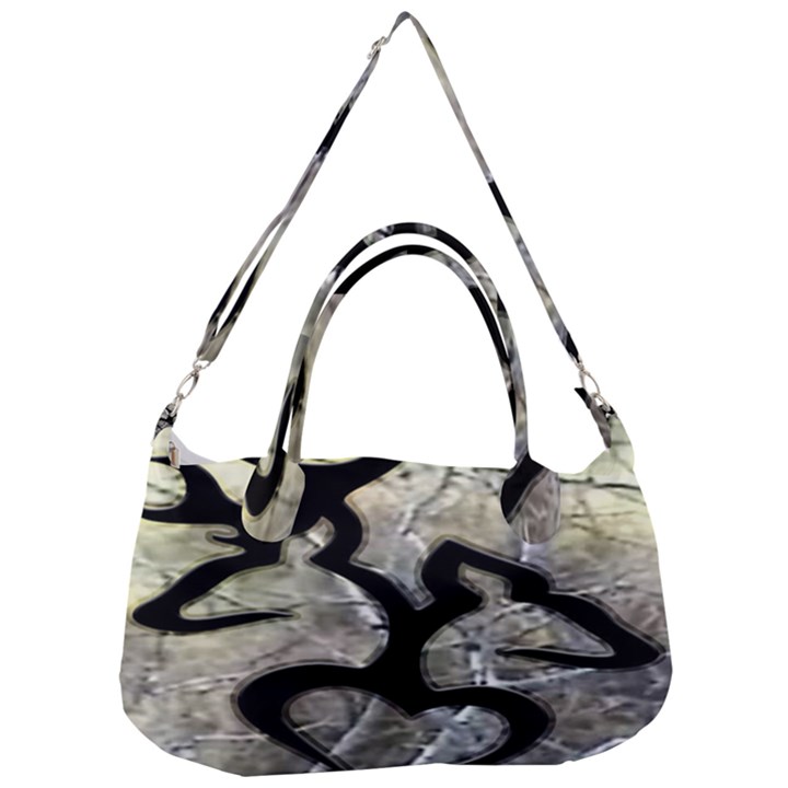 Black Love Browning Deer Camo Removal Strap Handbag