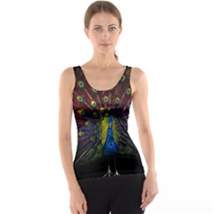 Beautiful Peacock Feather Tank Top