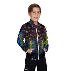 Beautiful Peacock Feather Kids  Windbreaker by Jancukart