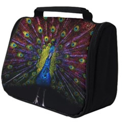 Beautiful Peacock Feather Full Print Travel Pouch (big) by Jancukart