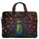 Beautiful Peacock Feather MacBook Pro 16  Double Pocket Laptop Bag  View2